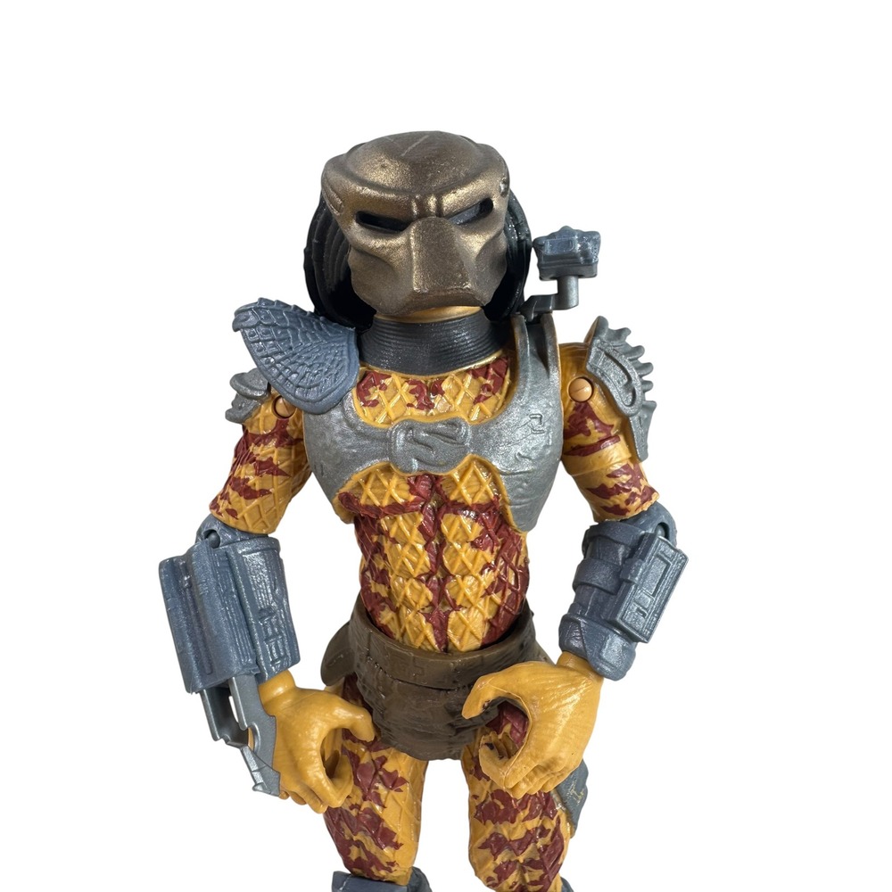 Predator Action Figure Alien Hunter Sci-Fi Toy Yellow Brown Silver 4.75 Inch - Picture 6 of 7